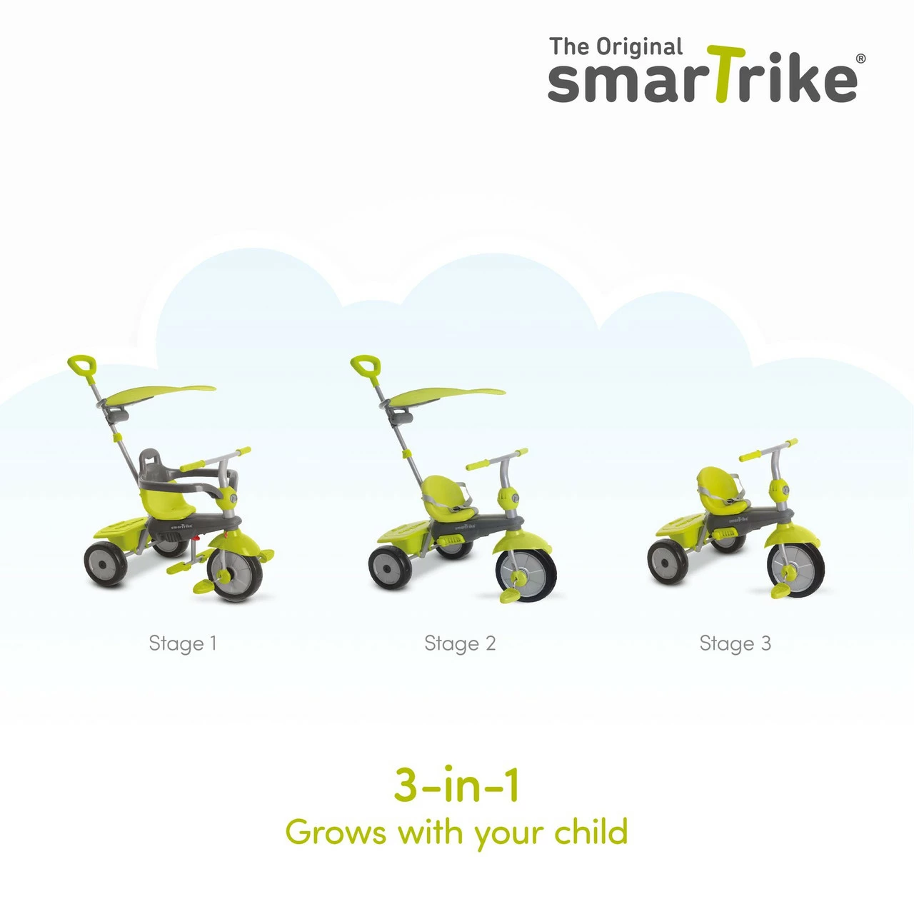 Smartrike 3 In 1 Tricycle Carnival Green - Image 2