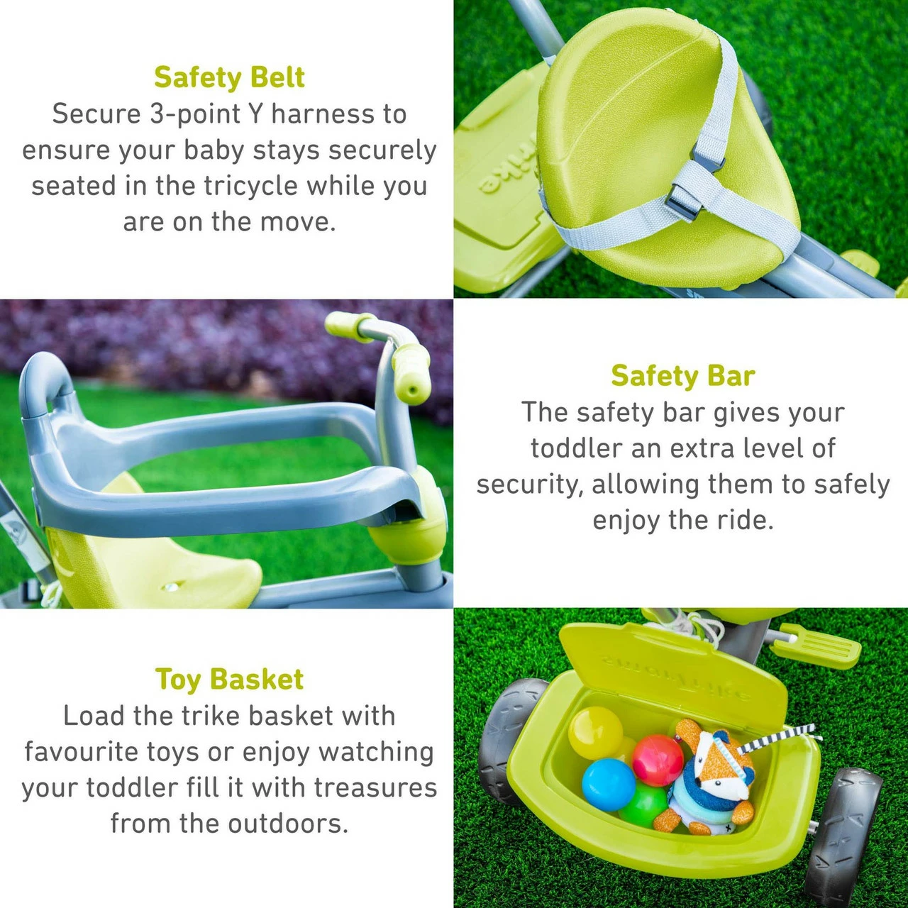 Smartrike 3 In 1 Tricycle Carnival Green - Image 8