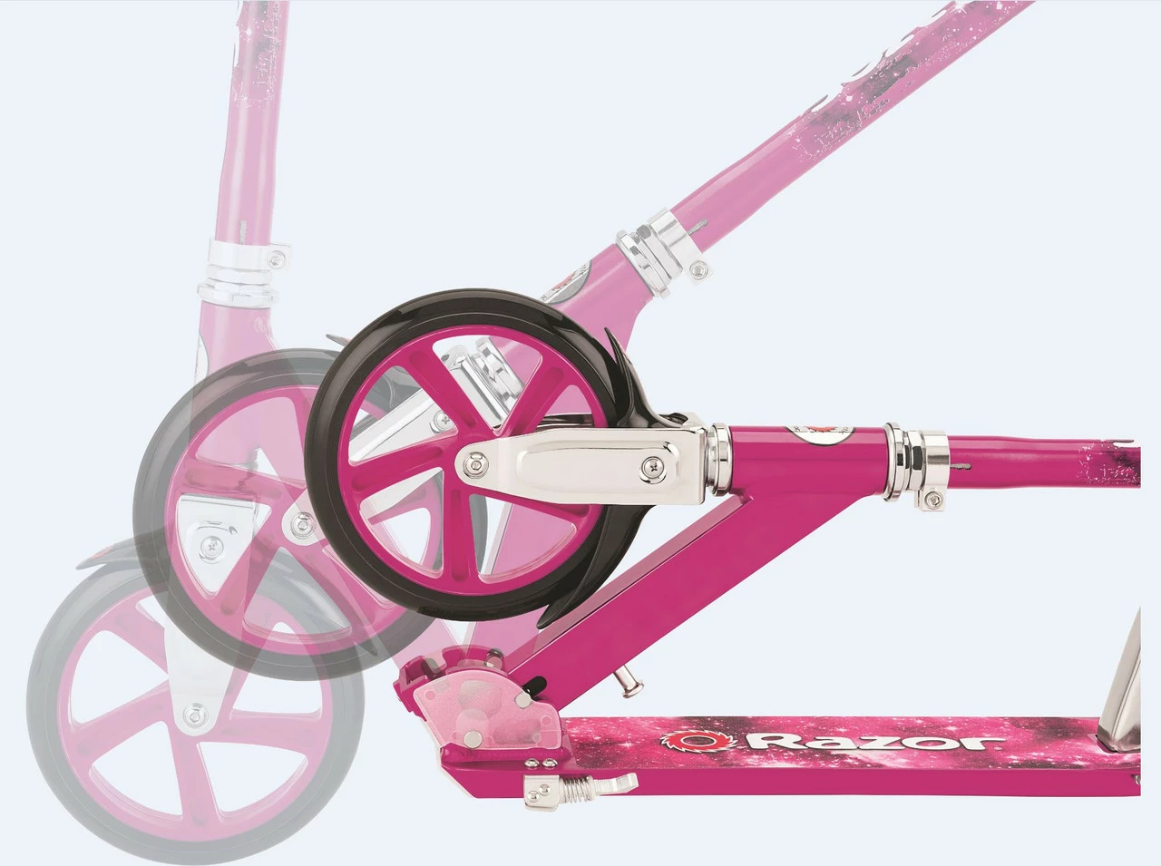 Razor A5 Lux Scooter Pink - Image 4