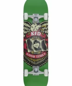 KFD Skateboard Complete Young Guns Badge Green - 8"