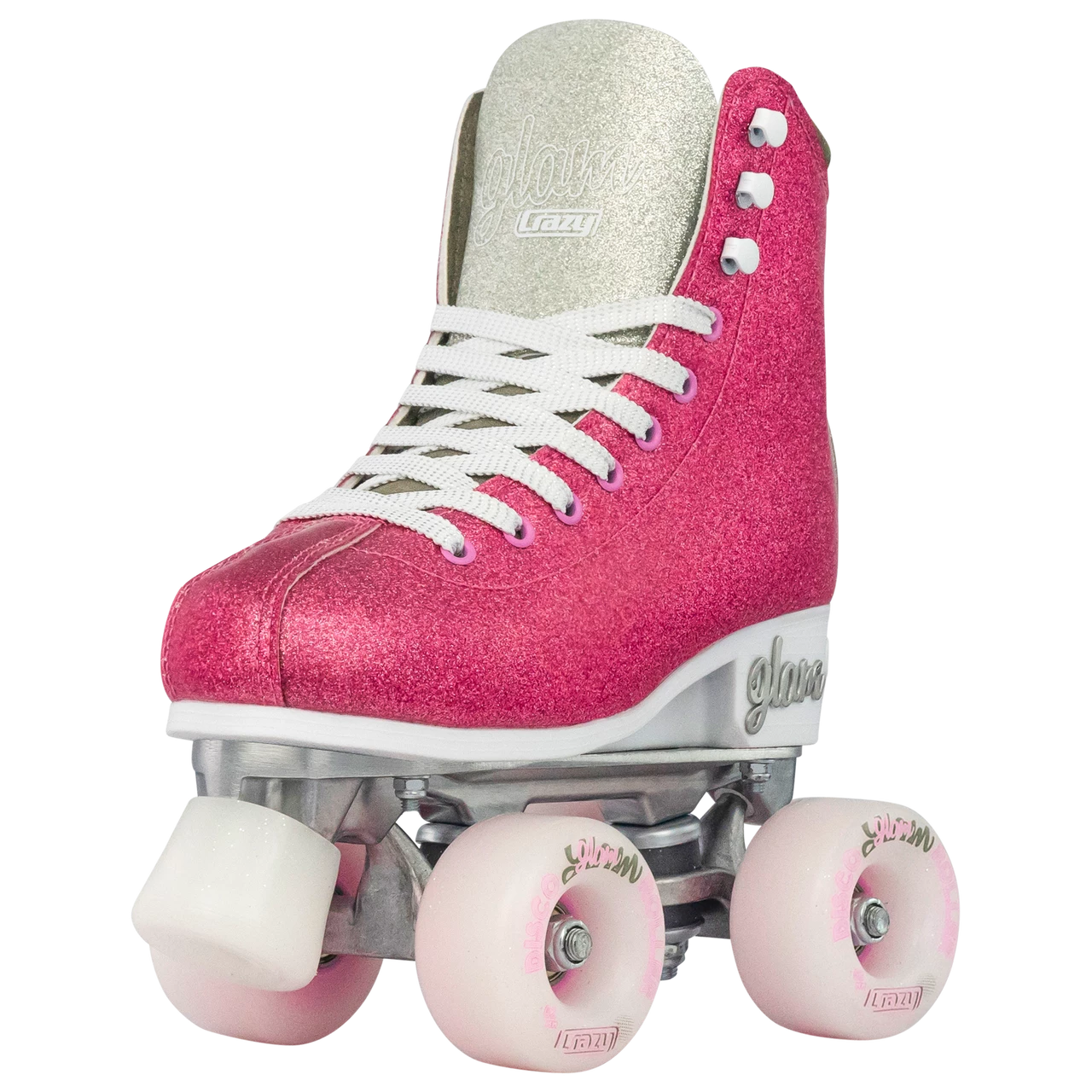 Crazy Skates Disco Glam Rollerskates Pink Glitter 31-34 - Image 5