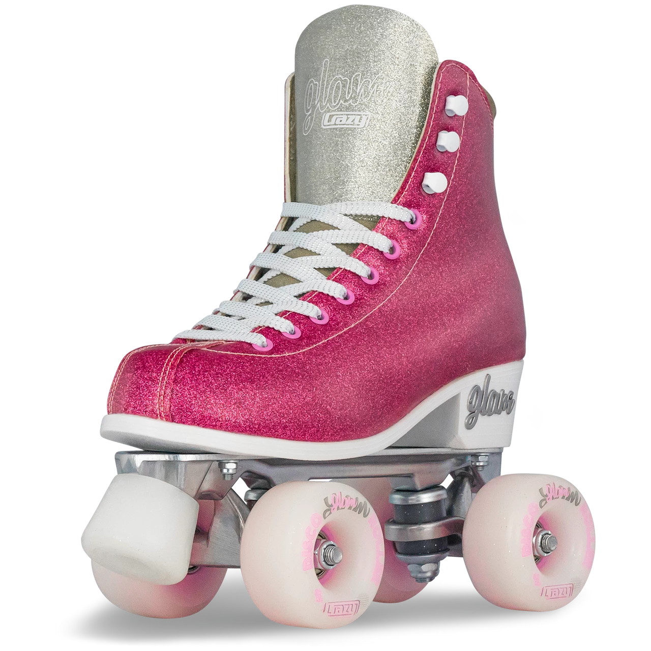 Crazy Skates Disco Glam Rollerskates Pink Glitter 31-34 - Image 4