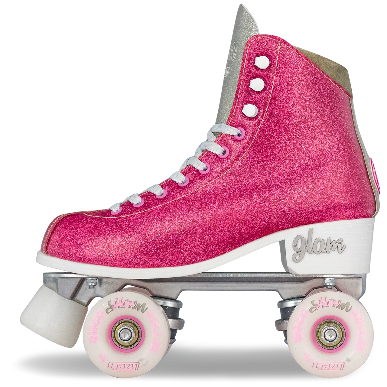Crazy Skates Disco Glam Rollerskates Pink Glitter 31-34 - Image 2