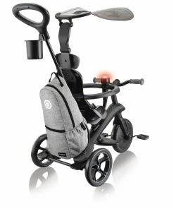 Globber Explorer Trike 4 In 1 Deluxe Play Black And Grey
