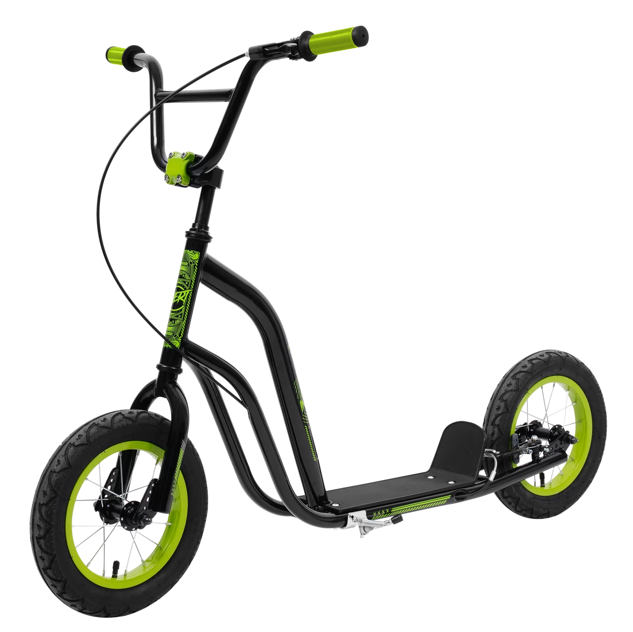 12 Inch Freestyle Scooter Black Green