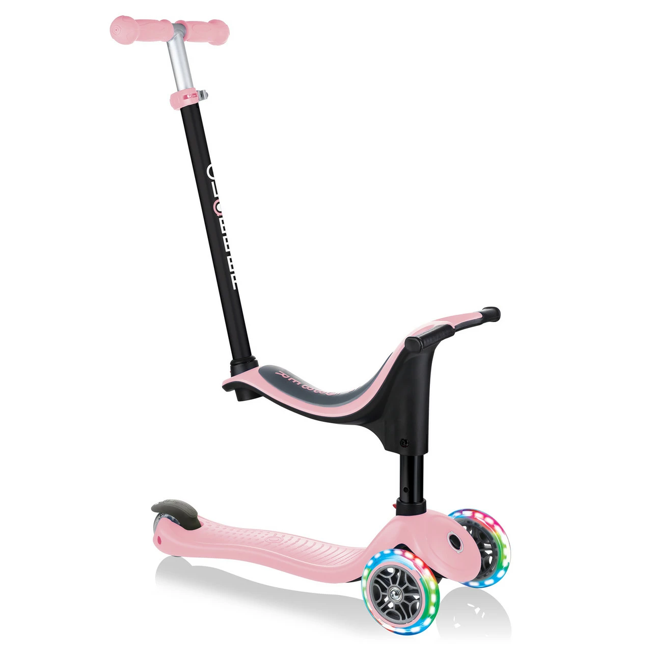 Globber Go Up Sporty Lights Pastel Pink