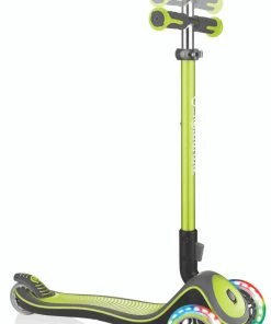 Globber Elite Deluxe With Lights - Lime Green