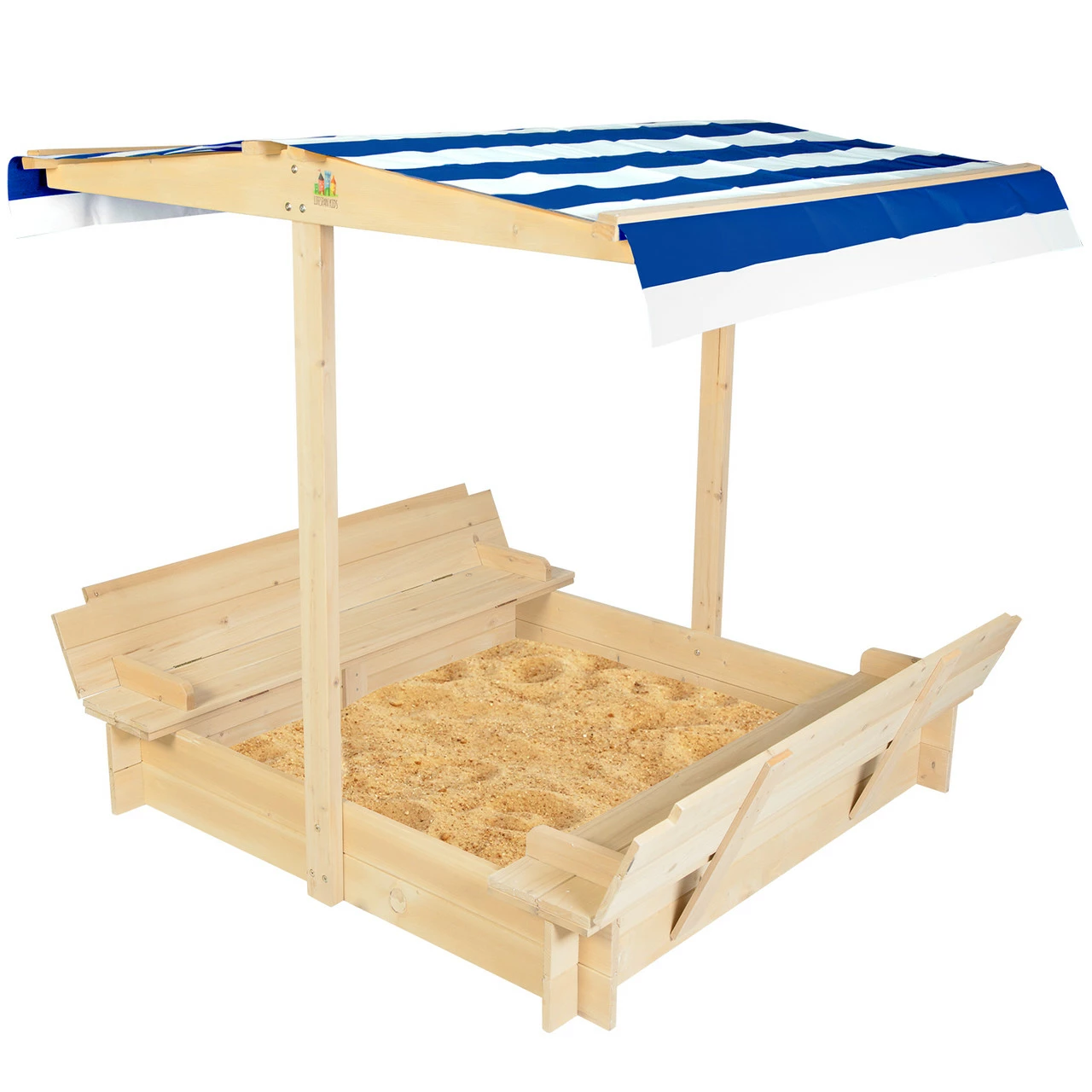 Lifespan Kids Skipper 2 Sandpit With Blue & White Canopy - Image 2