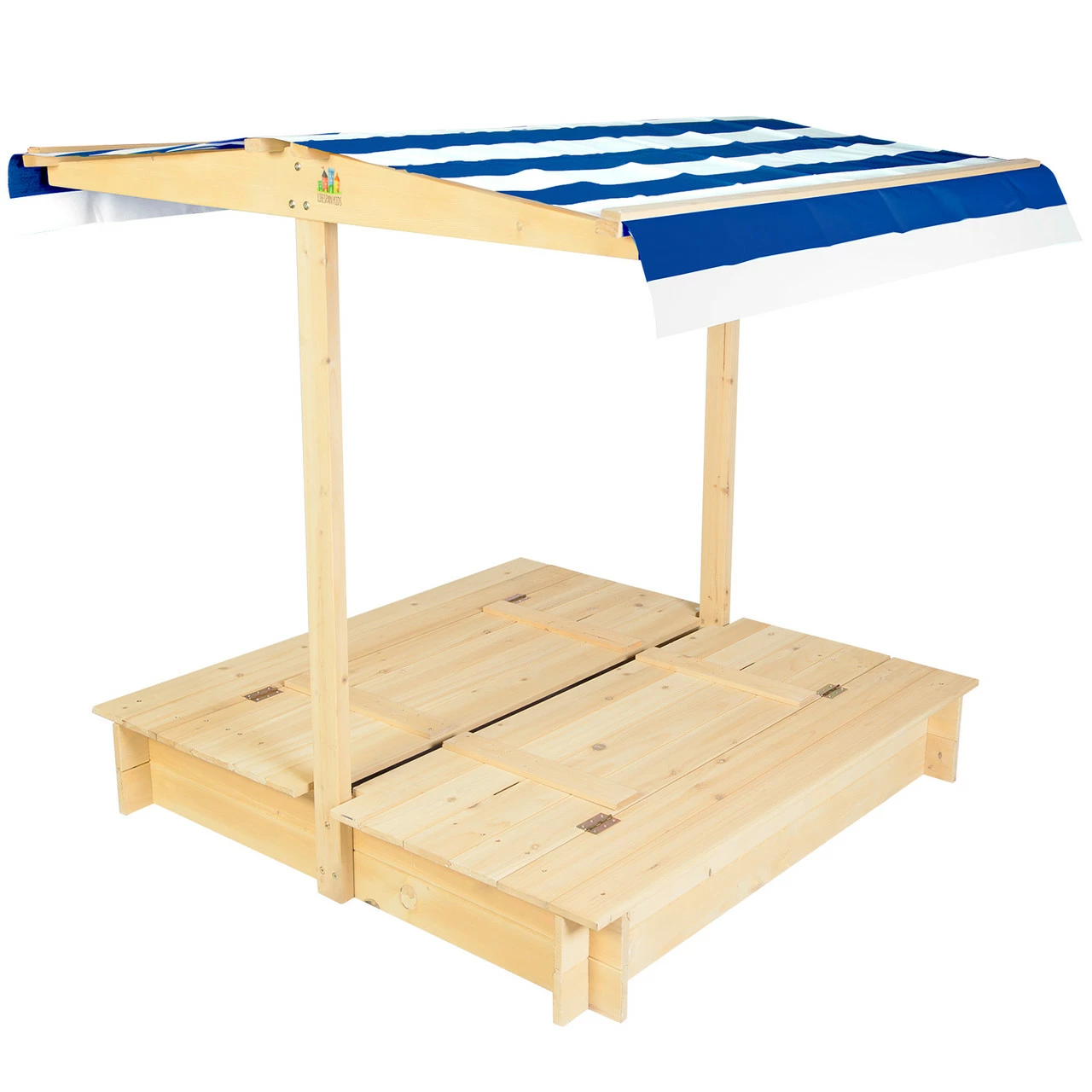 Lifespan Kids Skipper 2 Sandpit With Blue & White Canopy - Image 4