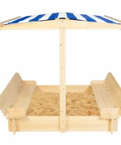 Lifespan Kids Skipper 2 Sandpit With Blue & White Canopy