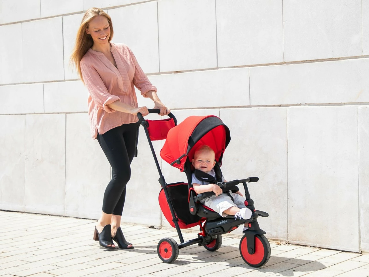 Smartrike STR7J Red - Folding Baby Tricycle 7 In 1 - Image 2