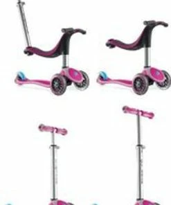Globber 4 In 1 My Free Kids Scooters Pink ( 16Yrs Max 50Kg)