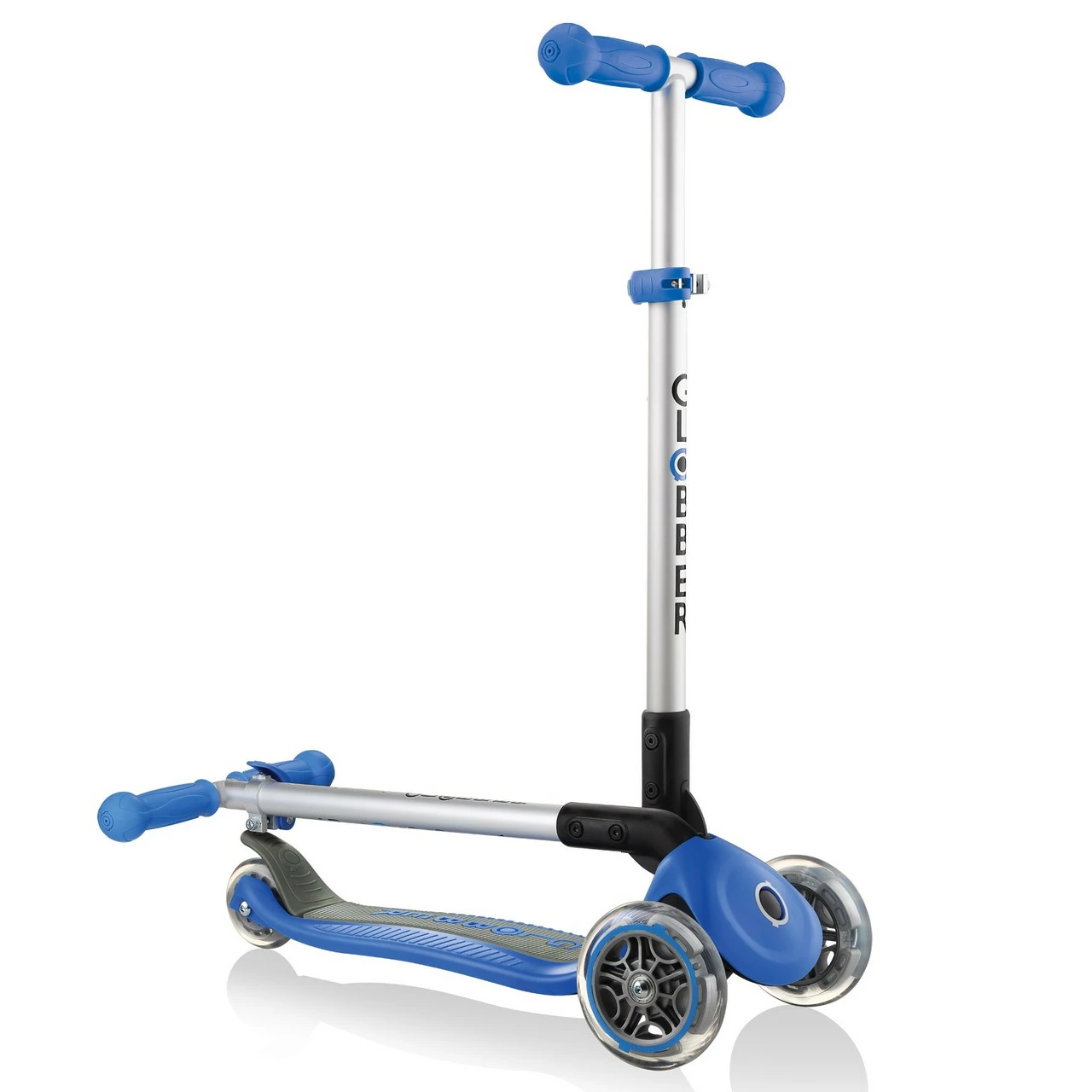 Globber Primo Foldable Scooter Deep 3-Wheel | Navy - Image 3