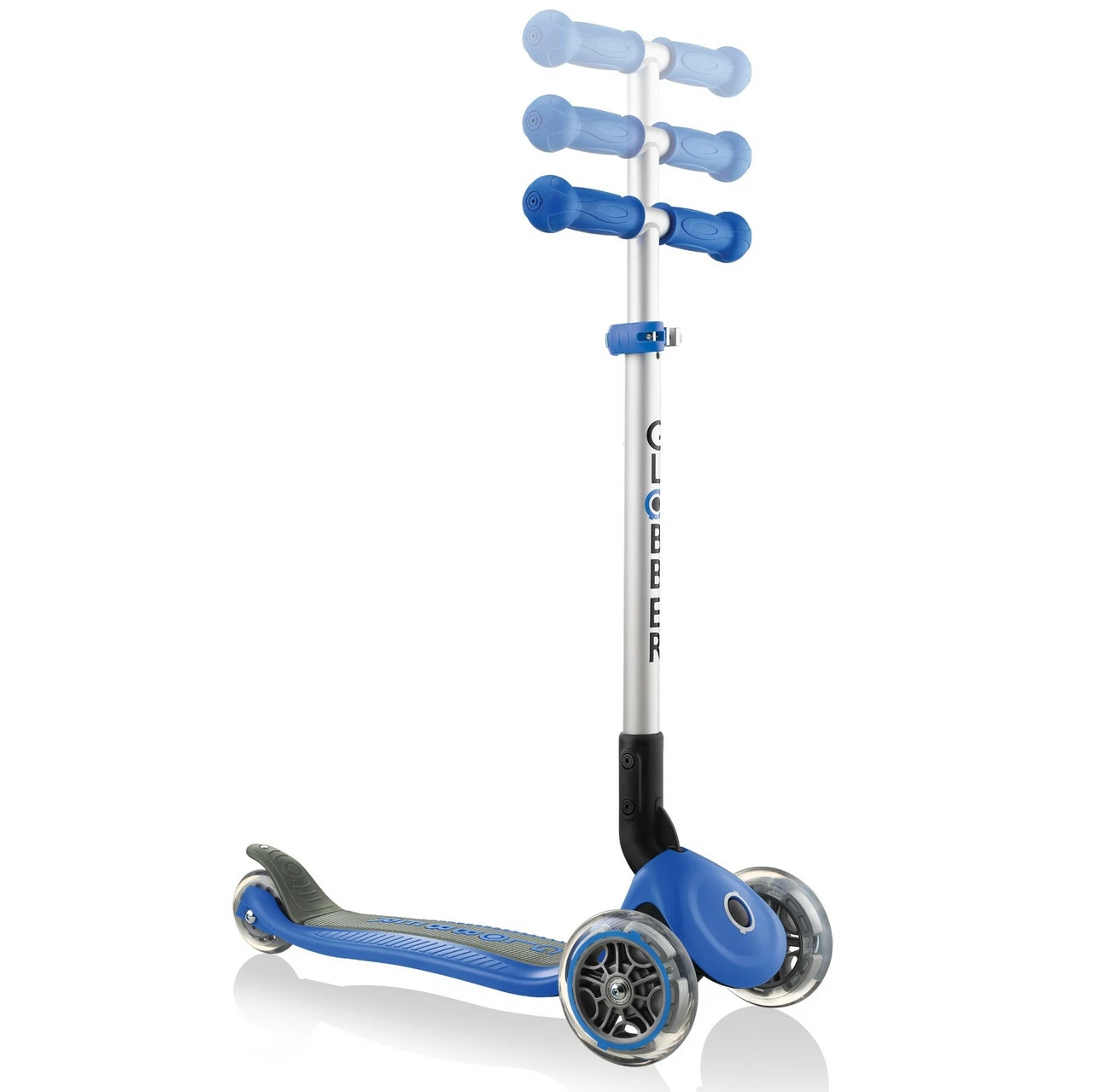 Globber Primo Foldable Scooter Deep 3-Wheel | Navy - Image 2